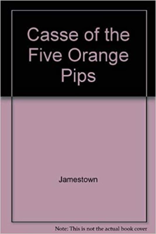Book cover for "The Five Orange Pips" by Arthur Conan Doyle