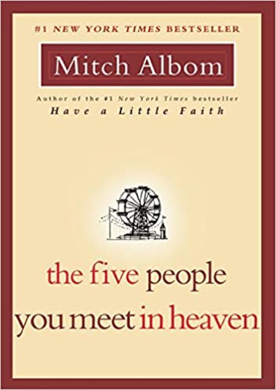 Book cover for "The Five People You Meet in Heaven" by Mitch Albom