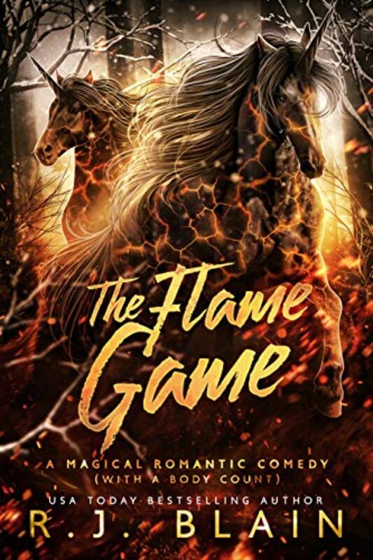 Book cover for "The Flame Game" by RJ Blain
