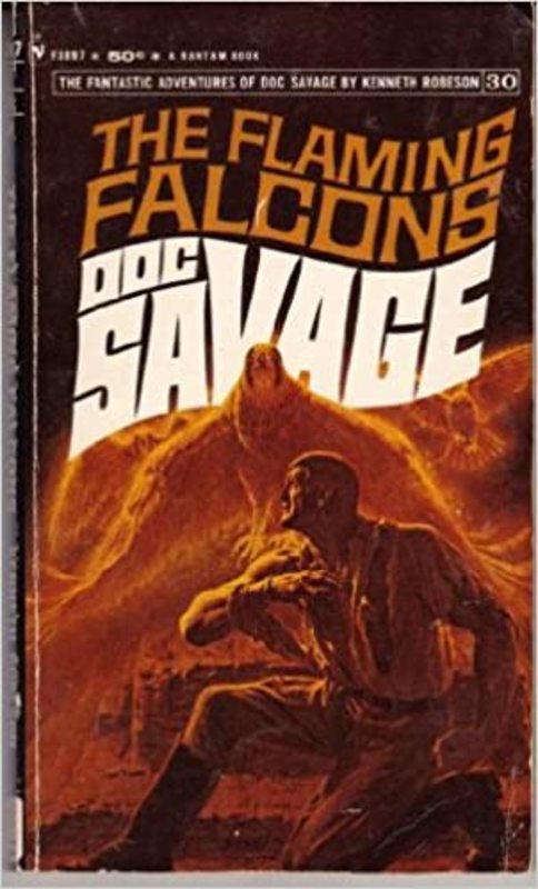 Book cover for "The Flaming Falcons" by Lester Dent