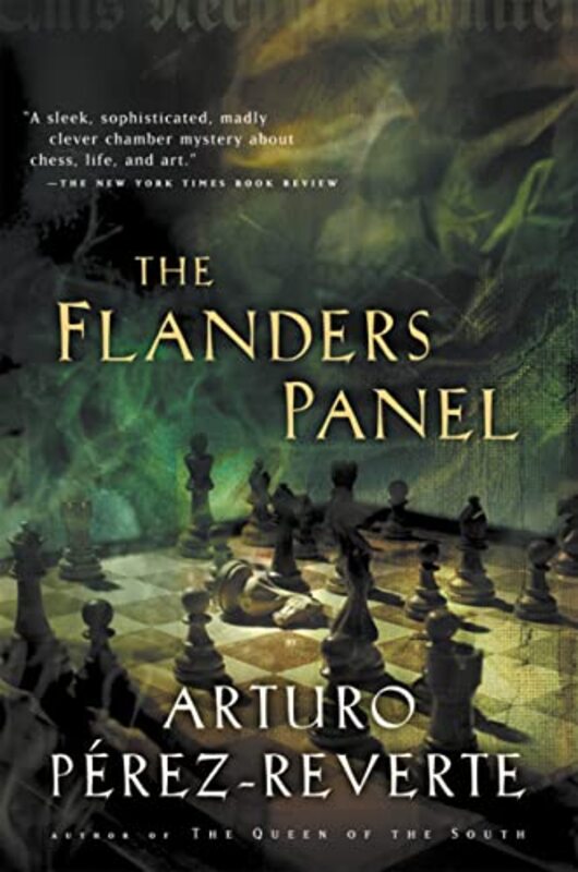 Book cover for "The Flanders Panel" by Arturo Perez Reverte
