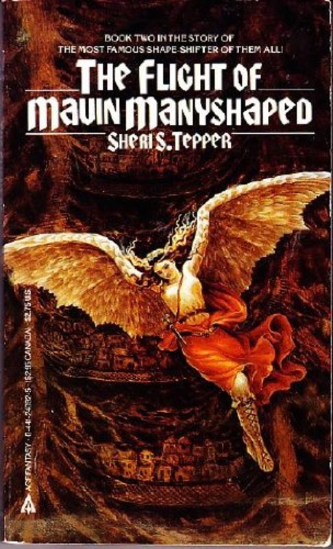 Book cover for "The Flight of Mavin Manyshaped" by Sheri S Tepper