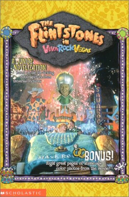 Book cover for "The Flintstones in Viva Rock Vegas" by Ellen Miles