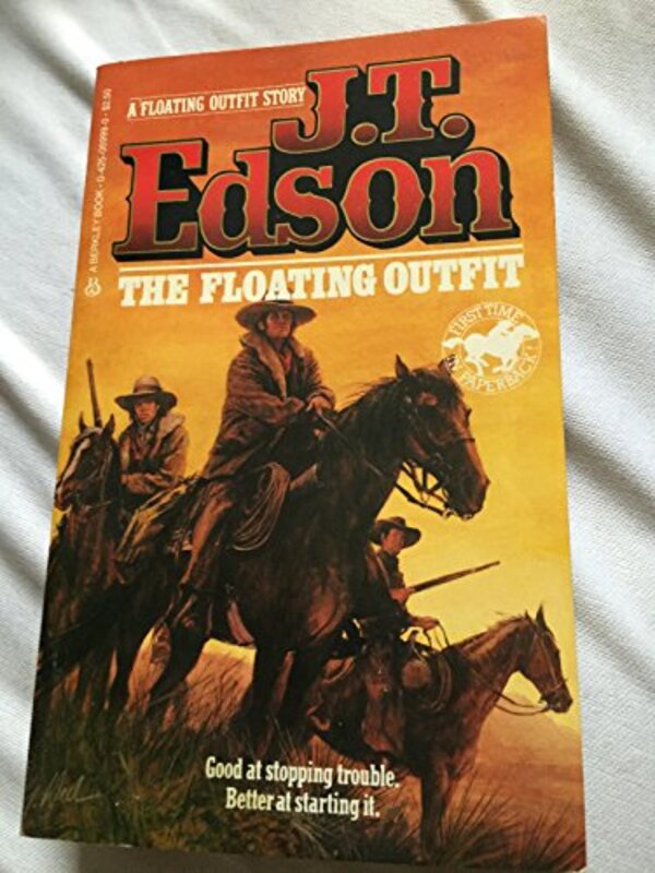 Book cover for "The Floating Outfit" by JT Edson