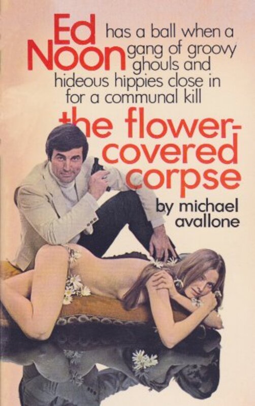 Book cover for "The Flower-Covered Corpse" by Michael Avallone