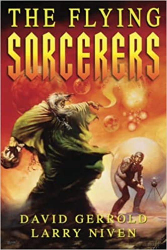 Book cover for "The Flying Sorcerers" by David Gerrold