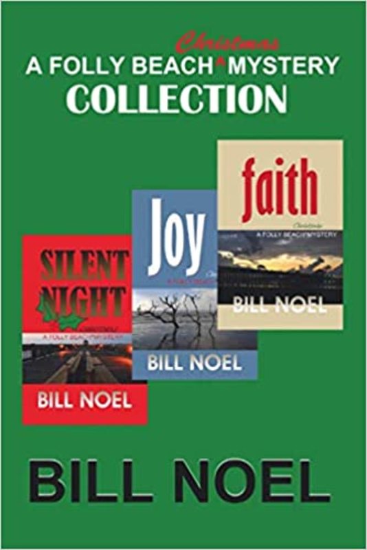 Book cover for "The Folly Beach Christmas Mystery Collection" by Bill Noel