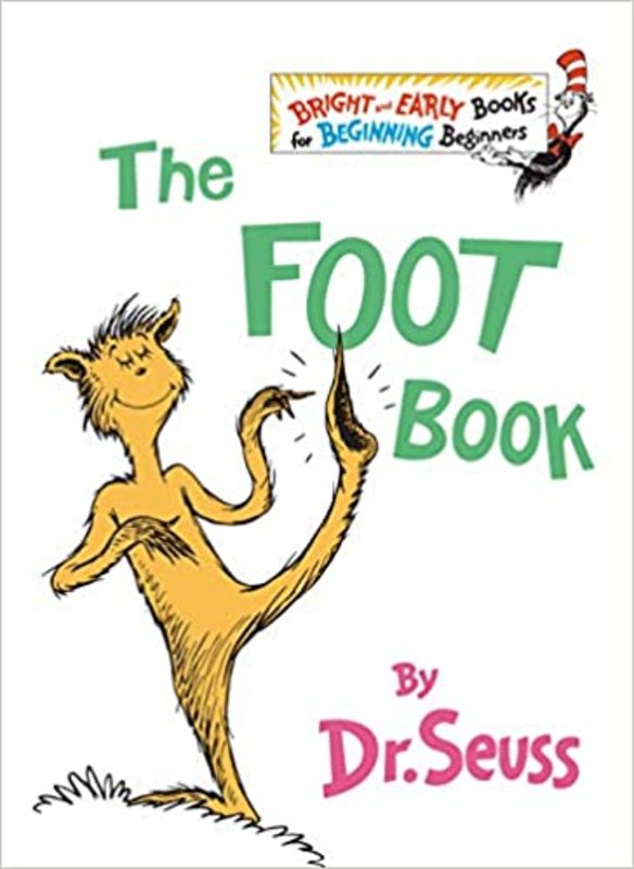Book cover for "The Foot Book" by Dr. Seuss