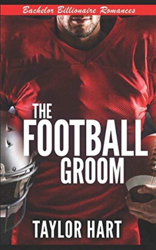 Book cover for "The Football Groom" by Taylor Hart