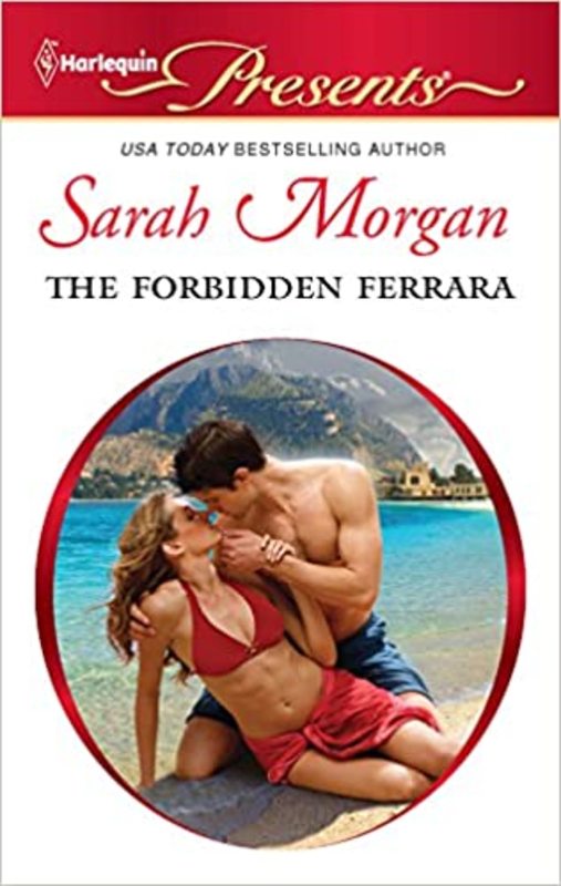 Book cover for "The Forbidden Ferrara" by Sarah Morgan