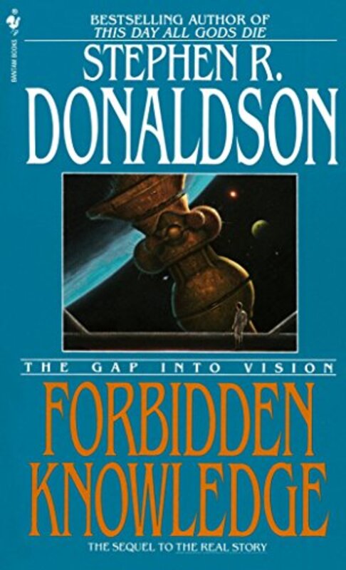 Book cover for "The Forbidden Knowledge: The Gap Into Vision" by Stephen R Donaldson