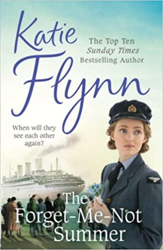 Book cover for "The Forget-Me-Not Summer" by Katie Flynn