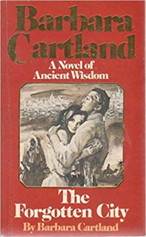 Book cover for "The Forgotten City" by Barbara Cartland