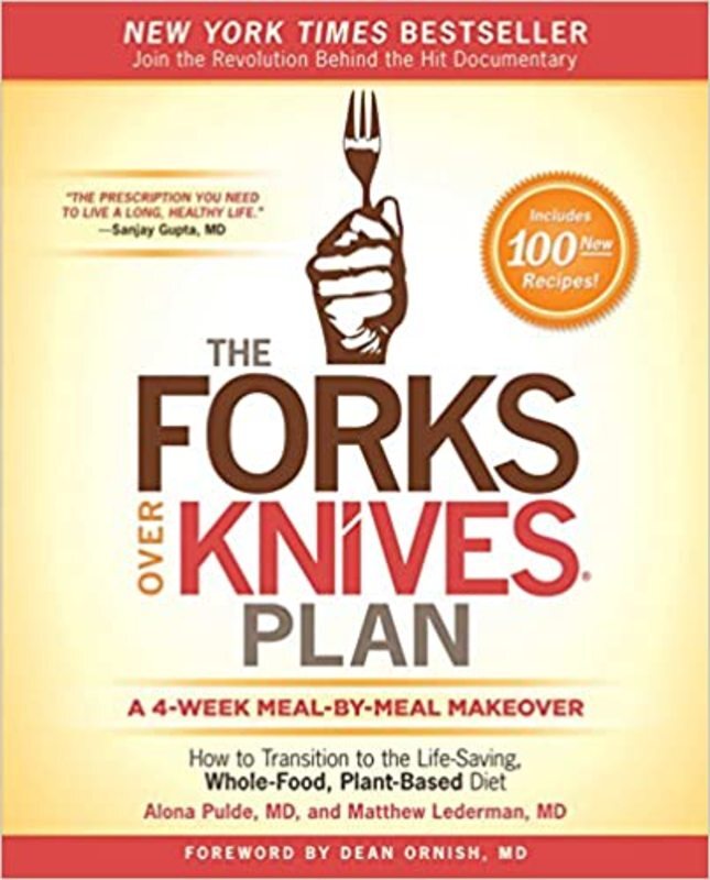 Book cover for "The Forks Over Knives Plan" by Alona Pulde M.D.