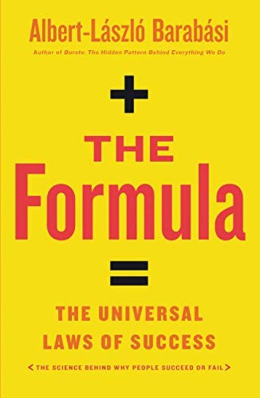 Book cover for "The Formula" by Albert-László Barabási