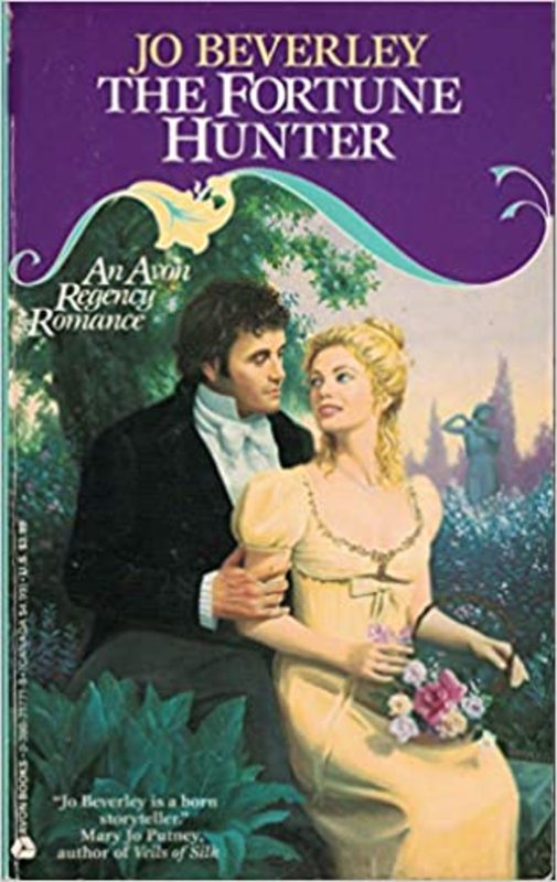 Book cover for "The Fortune Hunter" by Jo Beverley