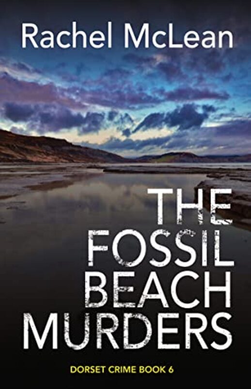 Book cover for "The Fossil Beach Murders" by Rachel McLean