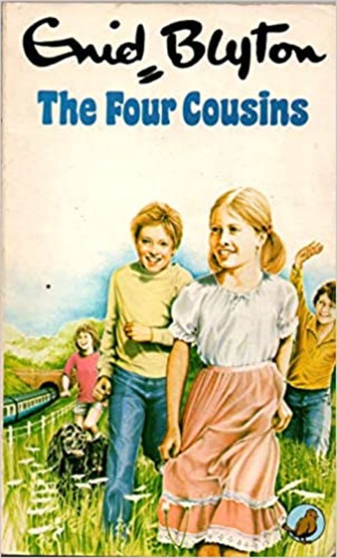Book cover for "The Four Cousins" by Enid Blyton