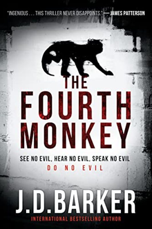 Book cover for "The Fourth Monkey" by JD Barker