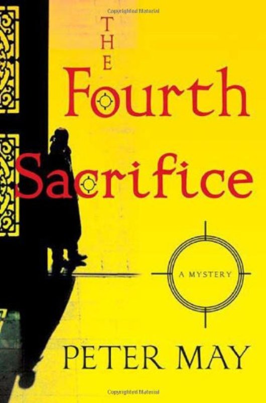 Book cover for "The Fourth Sacrifice" by Peter May
