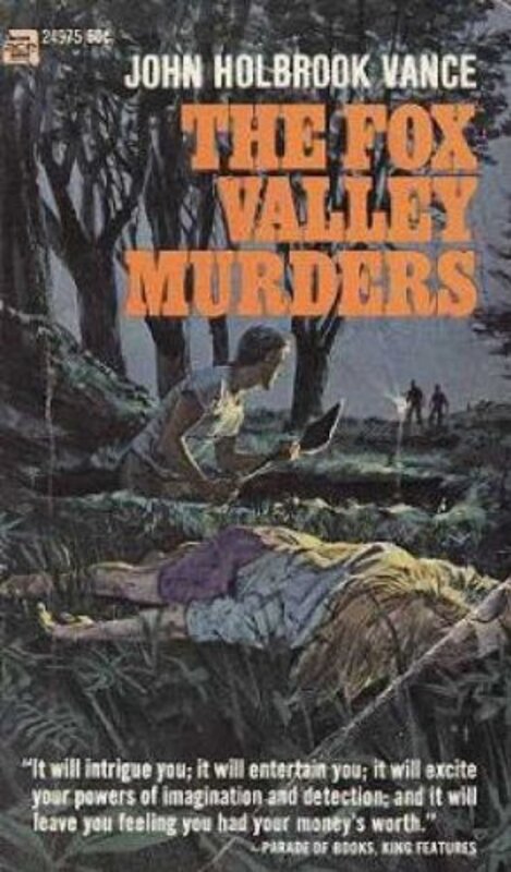 Book cover for "The Fox Valley Murders" by Jack Vance