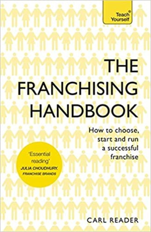 Book cover for "The Franchising Handbook" by Carl Reader