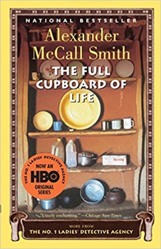 Book cover for "The Full Cupboard of Life" by Alexander McCall Smith