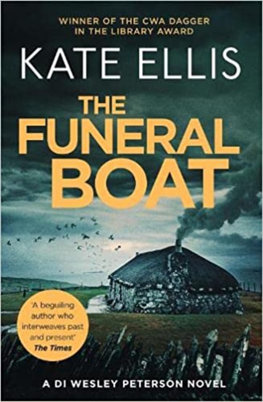 Book cover for "The Funeral Boat" by Kate Ellis