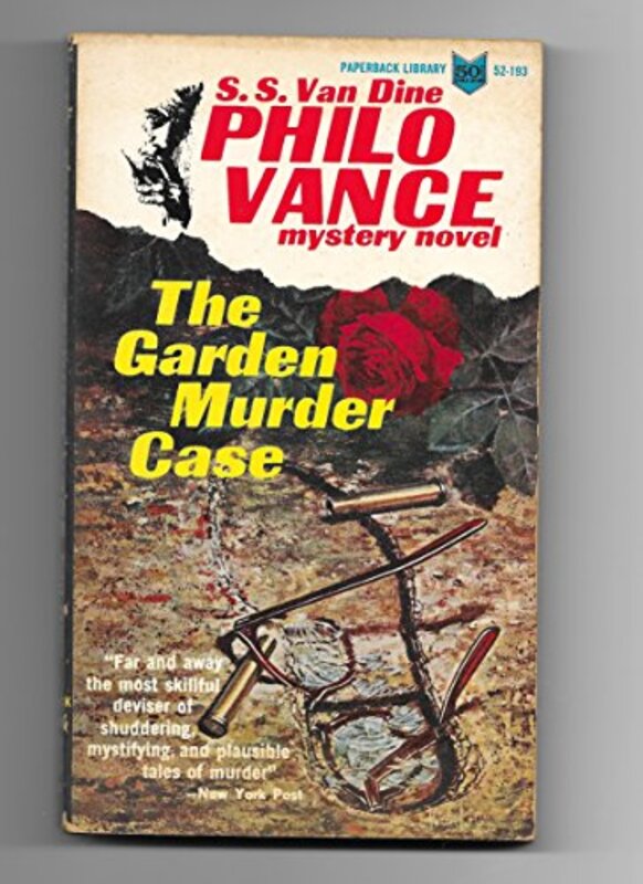 Book cover for "The Garden Murder Case" by SS Van Dine