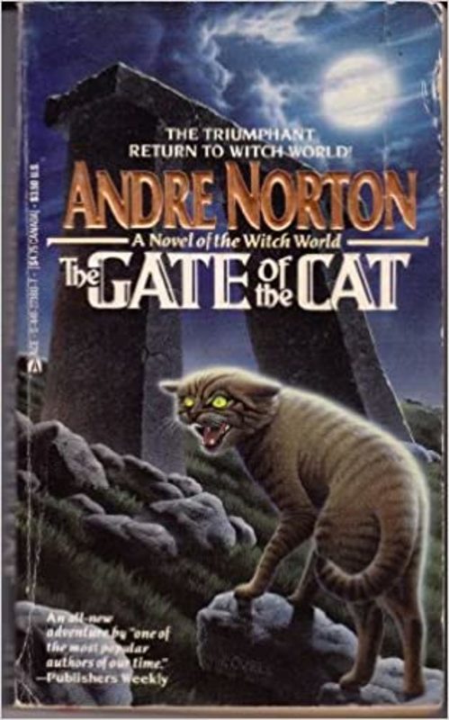 Book cover for "The Gate of the Cat" by Andre Norton