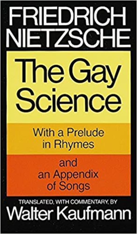 Book cover for "The Gay Science" by Friedrich Nietzsche