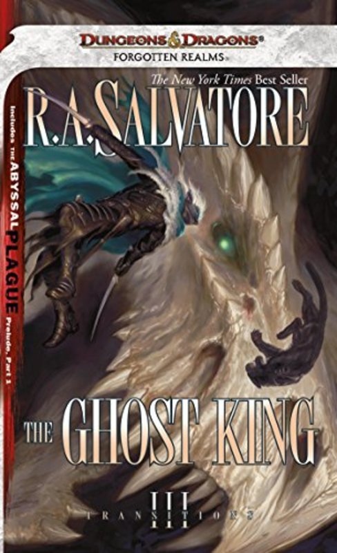 Book cover for "The Ghost King" by RA Salvatore