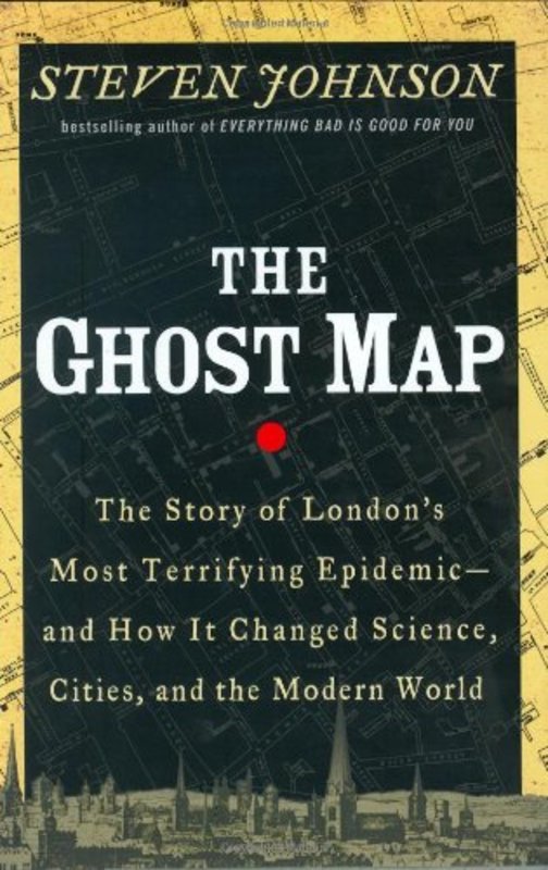 Book cover for "The Ghost Map" by Steven Johnson