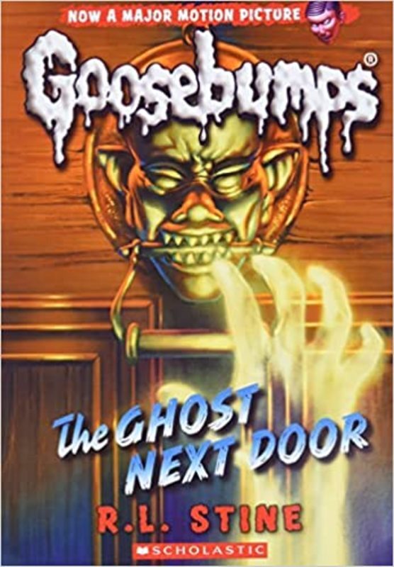 Book cover for "The Ghost Next Door" by R.L. Stine