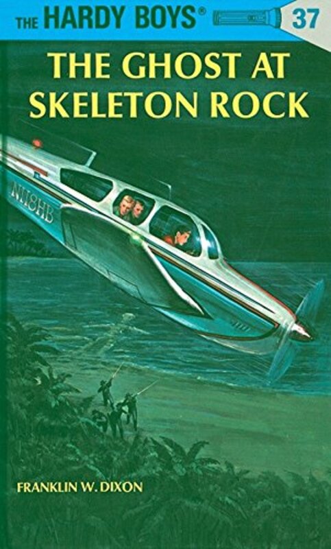 Book cover for "The Ghost at Skeleton Rock" by Franklin W Dixon