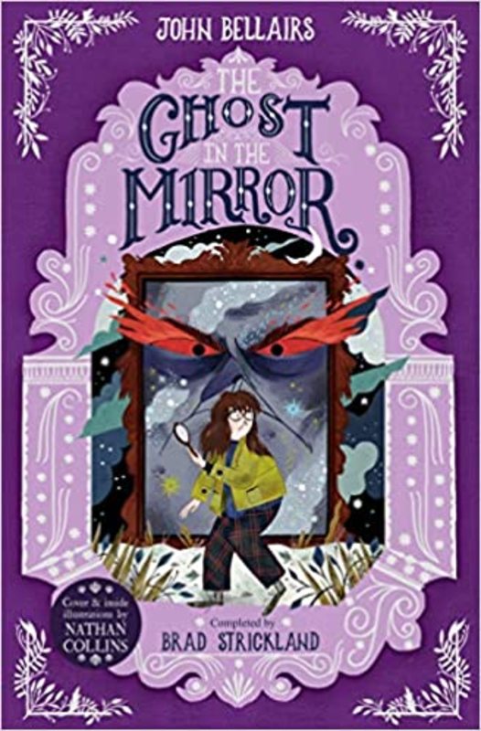 Book cover for "The Ghost in the Mirror" by John Bellairs