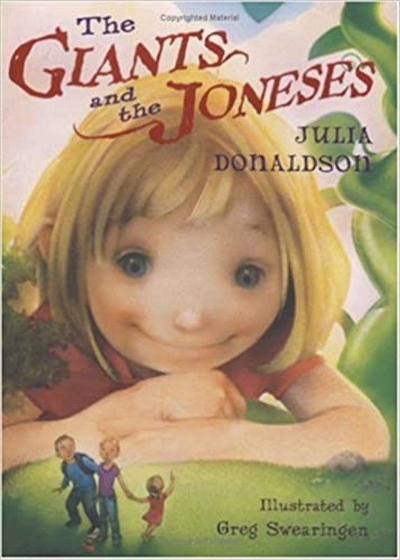 Book cover for "The Giants and the Joneses" by Julia Donaldson