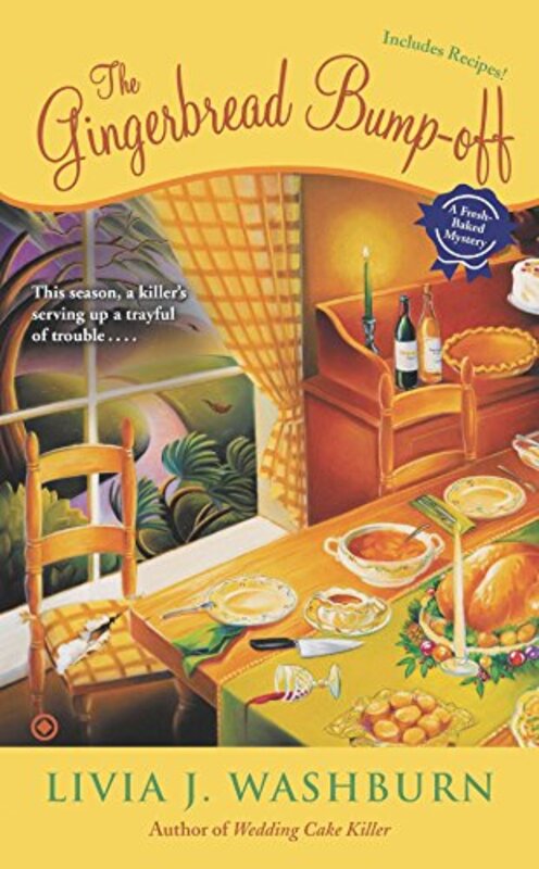Book cover for "The Gingerbread Bump-Off" by Livia J Washburn