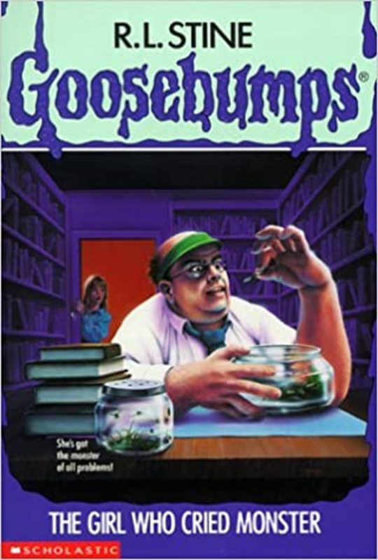 Book cover for "The Girl Who Cried Monster" by R.L. Stine