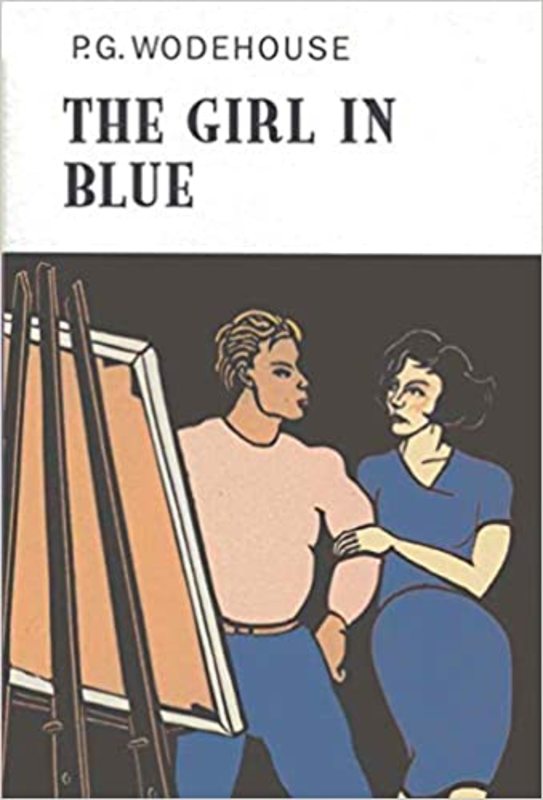 Book cover for "The Girl in Blue" by PG Wodehouse