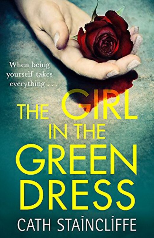 Book cover for "The Girl in the Green Dress" by Cath Staincliffe