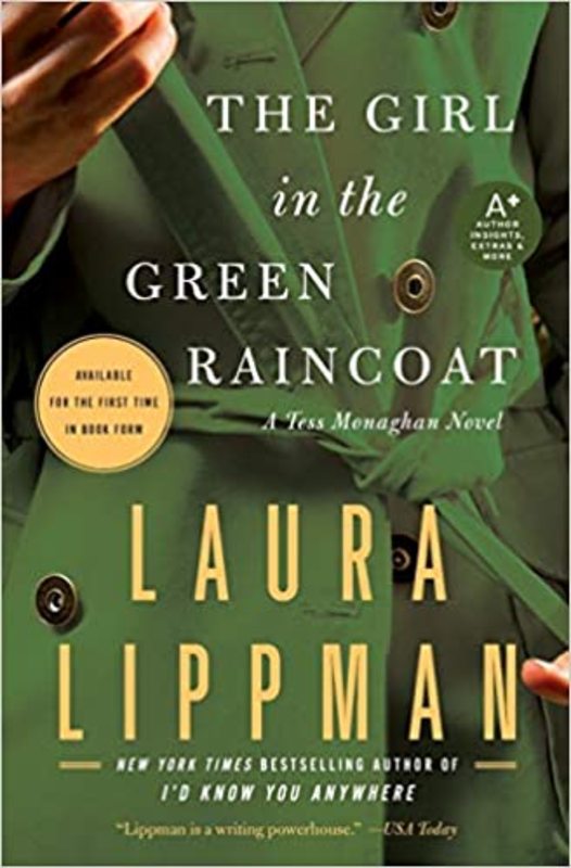Book cover for "The Girl in the Green Raincoat" by Laura Lippman