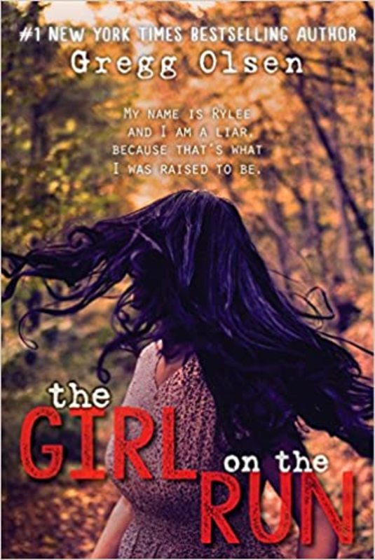 Book cover for "The Girl on the Run" by Gregg Olsen