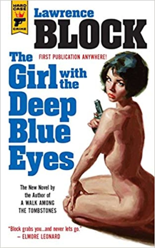Book cover for "The Girl with the Deep Blue Eyes" by Lawrence Block