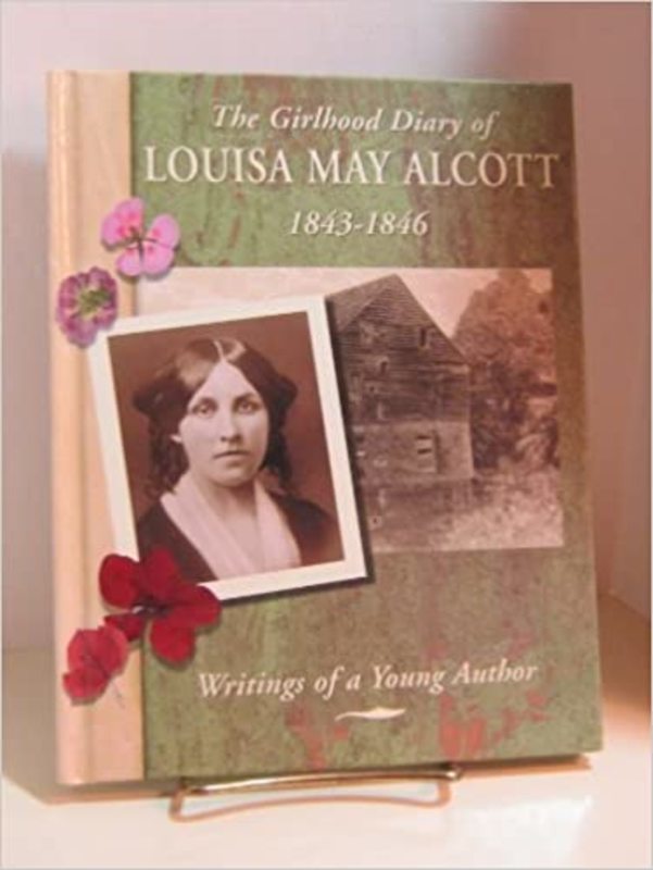 Book cover for "The Girlhood Diary of Louisa May Alcott" by Louisa May Alcott