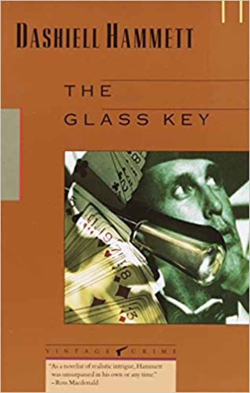 Book cover for "The Glass Key" by Dashiell Hammett