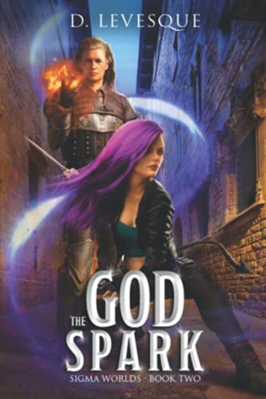 Book cover for "The God Spark" by D Levesque