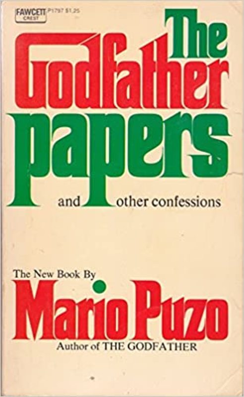 Book cover for "The Godfather Papers" by Mario Puzo