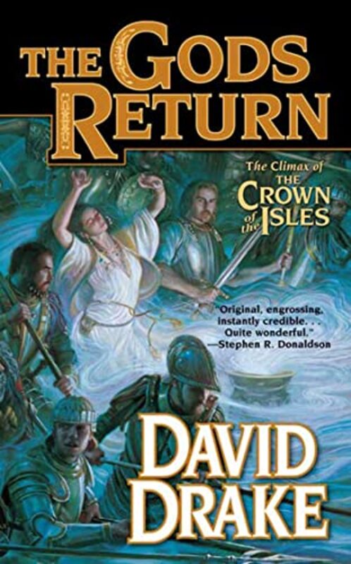 Book cover for "The Gods Return" by David Drake