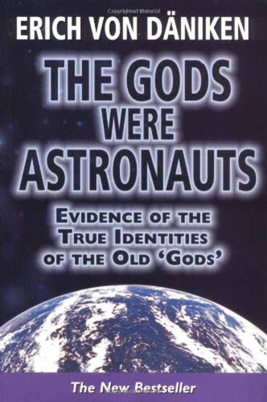Book cover for "The Gods Were Astronauts" by Erich von Däniken